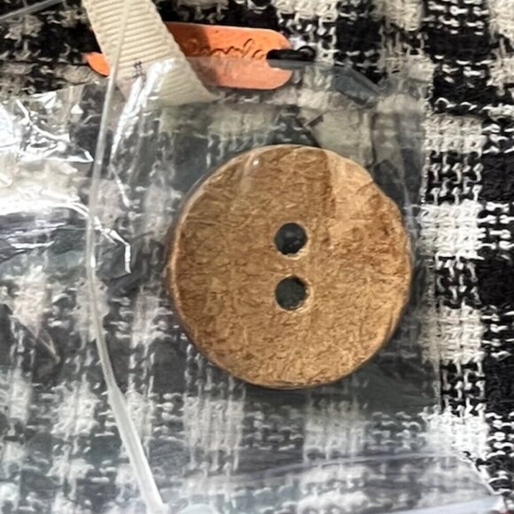 Free People Chrissie Mini Skirtall Dress in Black/White Gingham Medium NWOT - Picture 14 of 16